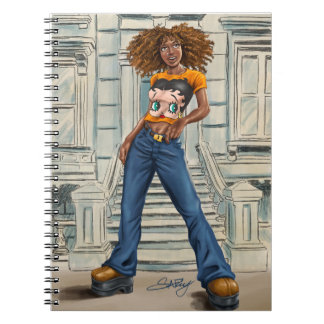 Afroamerikanerin Spiral Foto Notebook Notizblock