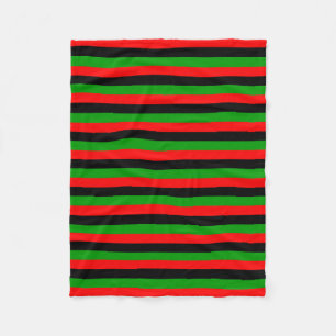afroamerikanisch USA Malawi-Flagge Streifen Muster Fleecedecke