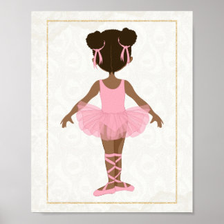 Afroamerikanische Balletttänzerin Poster