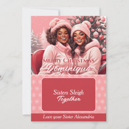 Afroamerikanische Beste Freundinnen Weihnachtsgesc Einladung