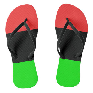 Afroamerikanische Flagge Badesandalen