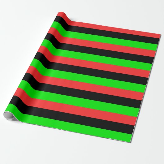 Afroamerikanische Flagge Geschenkpapier (Ungerollt)