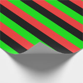 Afroamerikanische Flagge Geschenkpapier (Ecke)