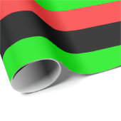 Afroamerikanische Flagge Geschenkpapier (Rolleneckpunkt)