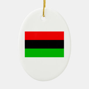 Afroamerikanische Flagge Keramikornament