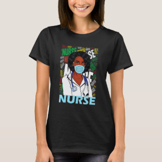 Afroamerikanische Frauen Schwarze Krankenschwester T-Shirt