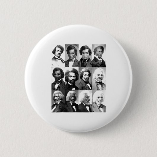 Afroamerikanische Geschichte Frederick Dougl Schwa Button (Vorderseite)