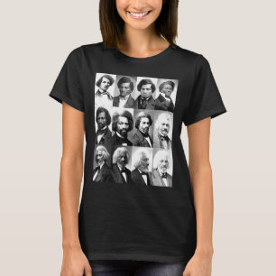 Afroamerikanische Geschichte Frederick Dougl Schwa T-Shirt