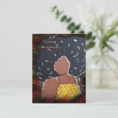 Afroamerikanische Grußkarte Dankeskarte (Stehend Vorderseite)