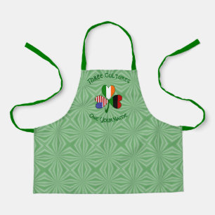 Afroamerikanische Irische Shamrock-Flagge Personal Schürze