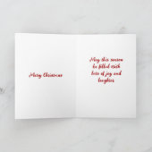 Afroamerikanische Kinder Weihnachtskarte Karte (Innenseite)