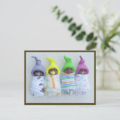 Afroamerikanische Kindermädchen: Polymerschicht Postkarte (Stehend Vorderseite)