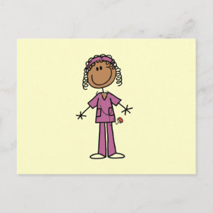 Afroamerikanische Krankenschwester Postkarte