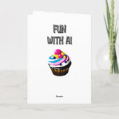 Afroamerikanische Mädchen Geburtstag Personalisier Karte (Rückseite)