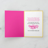 Afroamerikanische Mama & Son Happy Mother Day Karte (Innenseite)