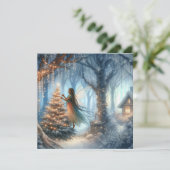 Afroamerikanische Märchenschmuck Feiertagskarte (Stehend Vorderseite)