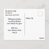 Afroamerikanische Märchenschmuck Postkarte (Rückseite)