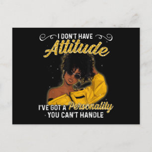 Afroamerikanische Melanin-Königin Schwarze Magie A Postkarte