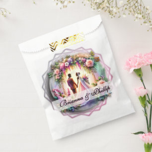 Afroamerikanische Mondlicht-Hochzeitsgeschenktüten Geschenktütchen