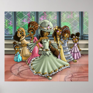 Afroamerikanische Prinzessinnen Poster