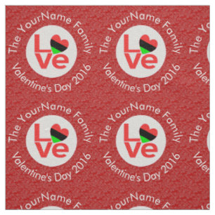Afroamerikanische Rotbuchstaben-LOVE-Flagge person Stoff