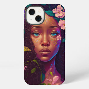 Afroamerikanische schwarze Fantasy-Fee-Kunst iPhone 13 Hülle