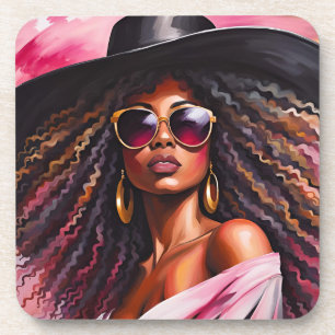 Afroamerikanische Untersetzer mit Cork zurück