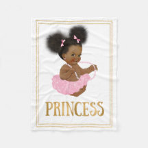 Afroamerikanische Vintage-Babydecke für Mädchen au