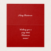 Afroamerikanische Weihnachtskarte (Innenseite Aufgefaltet)