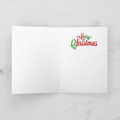 Afroamerikanische Weihnachtskarte Feiertagskarte (Innenseite)