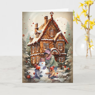 Afroamerikanische Weihnachtskarte Karte