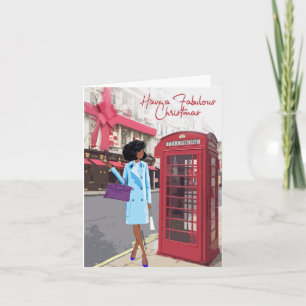 Afroamerikanische Weihnachtskarte Karte