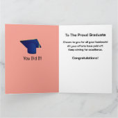 Afroamerikanischer Absolvent - Sie haben es farben Karte (Innenseite)