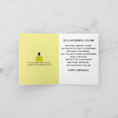 Afroamerikanischer Anzug und Krawatte Glückwunsch Karte (Innenseite)