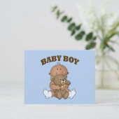 Afroamerikanischer Baby Boy Postkarte (Stehend Vorderseite)