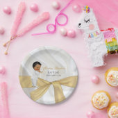 Afroamerikanischer Baby Boy Taufe Christening Pappteller (Party)