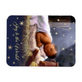 Afroamerikanischer Baby Jesus Weihnachtsmagnete Magnet (Horizontal)