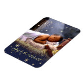 Afroamerikanischer Baby Jesus Weihnachtsmagnete Magnet (Linke Seite)