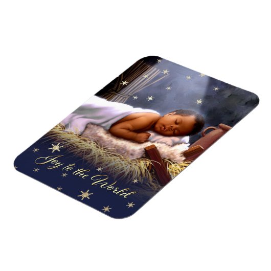 Afroamerikanischer Baby Jesus Weihnachtsmagnete Magnet (Linke Seite)