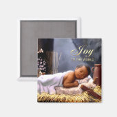 Afroamerikanischer Baby Jesus Weihnachtsmagnete Magnet (Vorderseite/Rückseite)