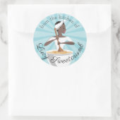 Afroamerikanischer Bäcker aus der Küche des Aufkle Runder Aufkleber (Tasche)