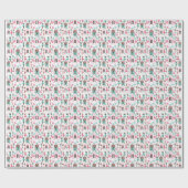 Afroamerikanischer Ballerina Weihnachtsgeschenk Wr Geschenkpapier (Flach)