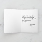 Afroamerikanischer Ballerina Weihnachtsgrußkarte Karte (Innenseite)