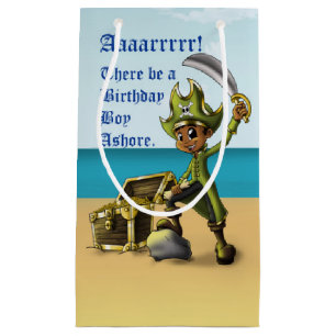 Afroamerikanischer Boy Pirate Birthday Kleine Geschenktüte