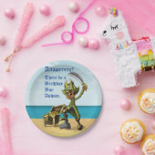 Afroamerikanischer Boy Pirate Birthday Pappteller (Party)