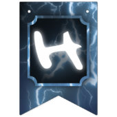 Afroamerikanischer Boy Superhero Birthday Wimpelkette (Zweite Fahne)