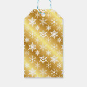 Afroamerikanischer Engel Gold-Geschenktag Geschenkanhänger (Rückseite)