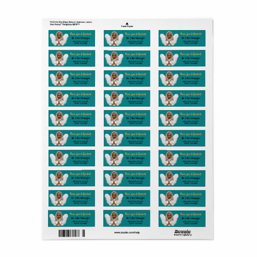 Afroamerikanischer Engel - Weihnachtsfeiertage-Rüc (Vorne)