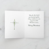 Afroamerikanischer Engel Weihnachtskarte Karte (Innenseite)