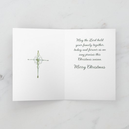 Afroamerikanischer Engel Weihnachtskarte Karte (Innenseite)